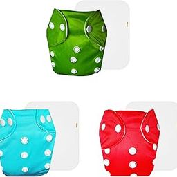Dumbledo Lite Cloth Diaper with Cotton Insert (Pack of 3) | Soft & Gentle | Reusable & Washable | Quick Dry | All-Day Wear | 3 Months – 2 Years | Unisex Baby-image-56