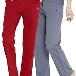 Women Pack of 2 Grey & Maroon Lounge Pant-picture-4