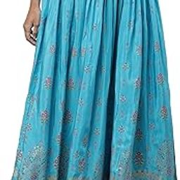Printed Strechable Maxi Skirt for Women | Ankle Length Skirt for Women-picture-34