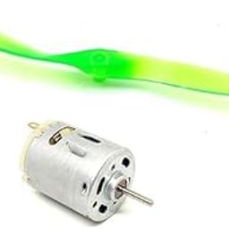 SP Electron 1 Pcs 6V - 12V DC Toy Hobby DC Motor 27x33mm + 6 inch 2 Blade Fan Propeller Prop Shaft DC Motor Hobby DIY Science Projects-89