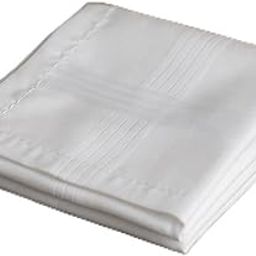 Cowboy Men's GentleTouch White Cotton Hanky – 18x18 Inches – Elegant, Durable & Washable (code-2000)-image-63