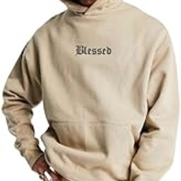 Blessed Oversized Baggy Drop Shoulder Hoodies for Men's | Winter wear for Men's-image-51