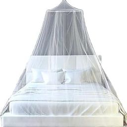 Meera Enterprise Mosquito Net for Hanging Double Bed | King Size Machardani | Nylon 30GSM Strong Net-White-12