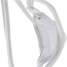 Men's Invisible Pouch C-String Thong Underwear Briefs Panty Lingerie White-image-26