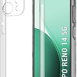 TheGiftKart Back Cover Soft Case for Oppo Reno 14 5G | Best Camera Protection | Inbuilt Dust Plugs & Anti-Slip Grip | Ultra Clear Slim Back Cover Case for Oppo Reno14 5G (Silicone, Transparent)-image-37