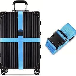 Dayish Luggage Strap for Suitcases, Straps Belts for Trolleys and All Kind of Luggages (1, Blue)-32