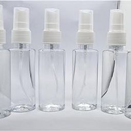 DIC Mini Spray Bottle, Transparent Empty Plastic Pocket Refillable for Bottle Sanitizer, Toner, Perfume, Lotion, Moisture, Oil, Costemic, Travel use, 50 ML (Pack of 6)-43