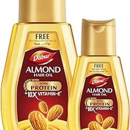 Dabur Almond Hair Oil with Almonds, Soya Protein and Vitamin E for Non Sticky, Damage free Hair - 200ml-6