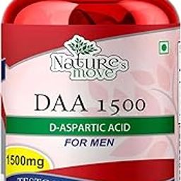 Natures Move DAA 1500mg (60 Capsules) | D-Aspartic Acid for Testosterone Support, Muscle Growth & Athletic Performance-18