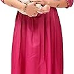 RITIJYA Feeding Kurtis for Women with Zip | Maternity Gown Pregnancy Dress for Nursing Mothers | Viscose Rayon | Stylish & Comfortable | S to 4XL | Maternity Wear Feeding Dress Tops-image-25