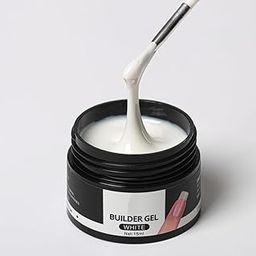 LED/UV builder Gel for Quick Building Nail Extension for professionals only 30g (WHITE)-image-17