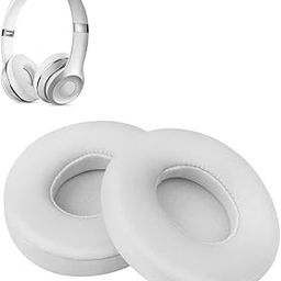 FEYCH Earpads Replacement Headphone Pads Ear Cushions for Beats Solo 2.0/3.0 Headset Pad Sound Isolating Memory Foam (White)-image-12