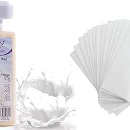 KROYWEN Wax Milk Roll-On Wax Kit (Refill Wax) 150 ML for Womena & Body Wax Strips(10 piec)-image-42