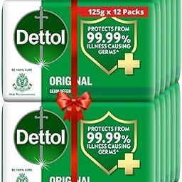 Dettol Original Germ Protection Bathing Soap Bar, 125g each ( Pack of 12)-18