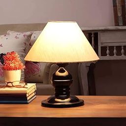 VRCT Metal Khadi Shade & Beautiful LED Table Lamp for Bedroom & Drawing Room (Black, Pack of 1)-image-2