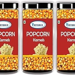 Victuals Popcorn Kernels Seeds 600g (3 x 200g) | 100% Popping Kernels (Popcorn Makka | Makai)-image-41