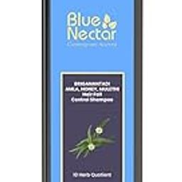 Blue Nectar Anti Hair Fall Shampoo with Amla, Honey and Mulethi, Paraben and Sulfate Free Shampoo for Women and Men (10 Herbs, 200 ml)-1
