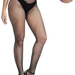 High Waist Pantyhose Tights Fishnet Stockings Small and Medium Grid Net Style, Free Size for Women's/Girls-image-18