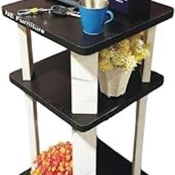SBF Furniture Store Wooden Multipurpose Display Rack of Wood End Table, Bedside Sofa Side Table, Corner Night Stand for Hallway Living Room Bed Room Home Office (Black) DIY(Do-It-Yourself)-0