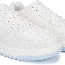 jqr Croma-W Casusal, Stylish,Colour Changing Sneaker for Women Sneakers for Women (White, Blue)-picture-1