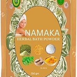 NAMAKA 100% Herbal Ubtan Bath Powder – Natural Body Scrub & Face Pack for Glowing Skin, Exfoliating, Nourishing & Soothing Aromatherapy (250 gram)-image-95
