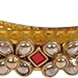 Designed colorful Stylish Hair Center Clip with Pearls for Women and Girls - Bridal Hair Accessories for Daily, Party, Wedding | Hair Accessory for women and girls- (Size 8 cm)-image-13