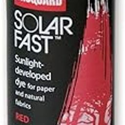 Jacquard SolarFast Dyes 118.29 ml - Apply SolarFast to Fabric or Paper Using a Brush, Sponge, Brayer or Squeegee. Expose The Design to Sunlight and Watch The Color Magically Appear! (Red)-picture-2