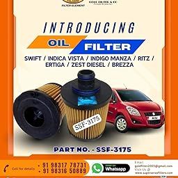 SUPER SERVO FILTERS SSF-3175 OIL FILTER SWIFT/INDICA VISTA/INDIGO MANZA/RITZ/ERTIGA/ZEST DIESEL/BREZZA-image-4