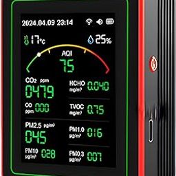 DeWire15-in-1 WiFi Smart Air Quality Monitor with 2.8" TFT Display - Smart Life App Compatible Indoor AQI Detector, CO2/CO/HCHO/TVOC/PM2.5/PM10/PM1.0/PM0.3 Pollution Tester with Alarm Function-13