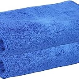 Habitude 2 Piece Microfiber Cloth Gym & Sports Towel for Men - 400 GSM, (40 x 60 CM) | Workout Suede Towels for Swim, Gym Thin Quick Drying Hand Towel for Face & Sweat - Blue-image-74