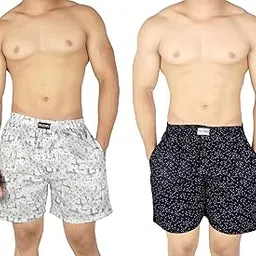 fabvio plus Men's Cotton Printed Regular Boxer Shorts Set of 2 (Box-A-H)-picture-38