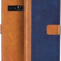 ClickAway Dual Tone Leather Finish Flip Cover for Samsung Galaxy Note 8 |Inside Pockets & Inbuilt Stand | Wallet Style Back Case | Magnet Closure (Dual Shade) (Please check your phone model before buying-image-59