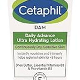Cetaphil DAM Daily Advance Ultra Hydrating Lotion for Dry, Sensitive Skin| 30 g| Moisturizer with Shea Butter| Non-Greasy, Fragrance-Free| Paraben, Sulphate Free-1