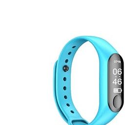 B825 M3 Heart Rate Monitor Blue Smart Watch Oxygen Sport 0.87inch LIED-94