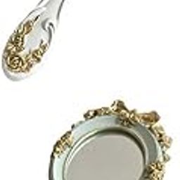 Enakshi® 2x Handheld Mirror with Embossed Rose Pattern for Makeup, Oval Shape |Health & Beauty | Makeup | Makeup Tools & Accessories | Makeup Mirrors-image-27