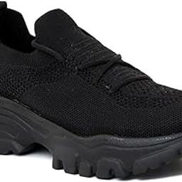 Women Black Walking Shoe-46