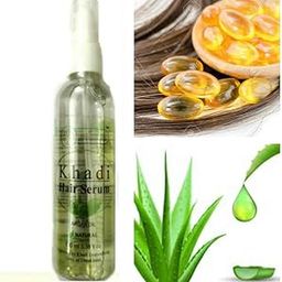 KHADI RISHIKESH Herbal Hair Serum For Complete Hair Nourishment & Silky Soft Hair, Control frizz, Set hair styles,boys & girls ,Women/Men- SLES & PARABEN FREE - 100 ML-image-1