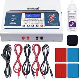 Physiowell 3 in 1 IFT Tens MS with LCD Display 125 Program Machine IFT Machine Interferential Therapy Unit with 1 Year Warranty (IFT 125 (IFT+TENS+MS))-image-3