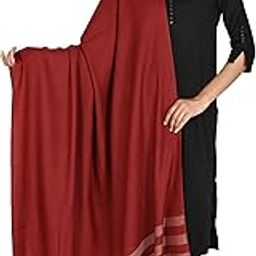 Handwoven Pure Merino Wool Ladies Shawl | Elegant Soft Warm Winter Wrap for Women | Lightweight Luxury Woolen Scarf | Traditional Craftsmanship | Dimaond Weave | Brown (Pack of 2)-picture-13
