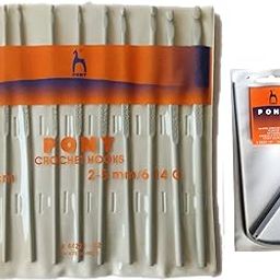 Artonezt Aluminum Crochet Hook (Kiroshiya) Knitting Needles for Sewing Craft Set of 9(Size: 2mm, 2.25mm, 2.50mm, 3mm, 3.25mm, 3.50mm, 4mm, 4.50mm, 5mm) Length 13cm, 6G-14G + 1 Free U Pin-image-15