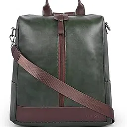 adisa Faux Leather Unisex Backpack Bag for Men Women Boys Girls (BPH065)-picture-36