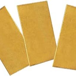 XMRISE Brass Sheets Plates Pad Shim H62 High Purity Raw Materials Industrial Metal Working 50mmx200mm 3PCS,THK0.5mm-image-74