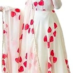 Women's Floral Georgette Regular Fit Round Neck Full Sleeve Maxi Fancy Anarkali Dress(S_K_0175)-image-8