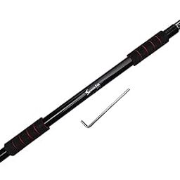 DRAUSS Steel Solid Construction Bar Chin Up Bar for Workout| Fitness Perfect Upper Body Exercise Equipment for Home- Black Rubber-picture-25
