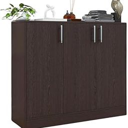 Spyder Craft Buffet Cabinet with Storage - Shinx Storage Organizer with Doors and Shelves - Side Cupboard for Kitchen and Living Room Color - Brown, 1 Year Warranty, Easy to Assemble-15