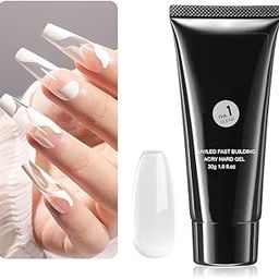 Mclear 30gm Transparent Nail Extension Poly Gel Clear Tube, Polygel Nail Kit Builder Gel, Nails Extension Gel Trendy Nail Art Design Salon Nail Easy DIY at Home (Pack of 1)-image-55