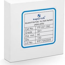 Supertek Grade 41 Ashless 90 mm Filter Paper With Fast Speed Filtration | Quantitative Round Sheets Pack of 100 | Chemistry Lab & Industrial Experiments for Schools or Laboratory Activities-17