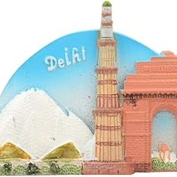 Hellominiworld Delhi India Tourist Souvenir Fridge Magnet-image-14