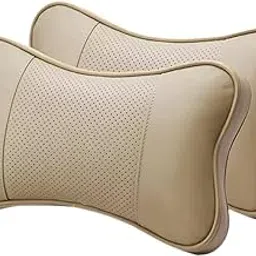zoomella SYDL 2Pcs Car Neck Pillow Head Rest Driving Travel Easy Installation Neck Support Beige|Travel Pillows|Travel-picture-34