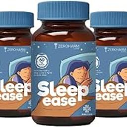 ZEROHARM Sleep Ease tablets | Calmness and nerve relaxation | Sleep cycle regulation | Muscle restoration & relaxation | Helps initiate relaxed sleep | Supports a restful mind - 300 Veg tablets-15